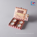 Luxury 4 colors custom logo cosmetic eye shadow palette private label gift paper packaging box